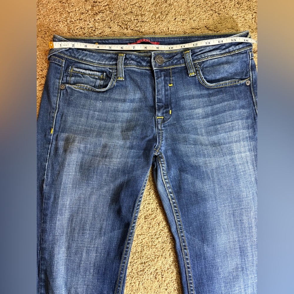 Vigoss Women’s 11 Blue Denim Jeans Low Rise Straight‎ Leg - Picture 5 of 10